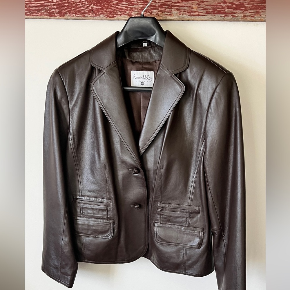 Pamela McCoy genuine leather jacket